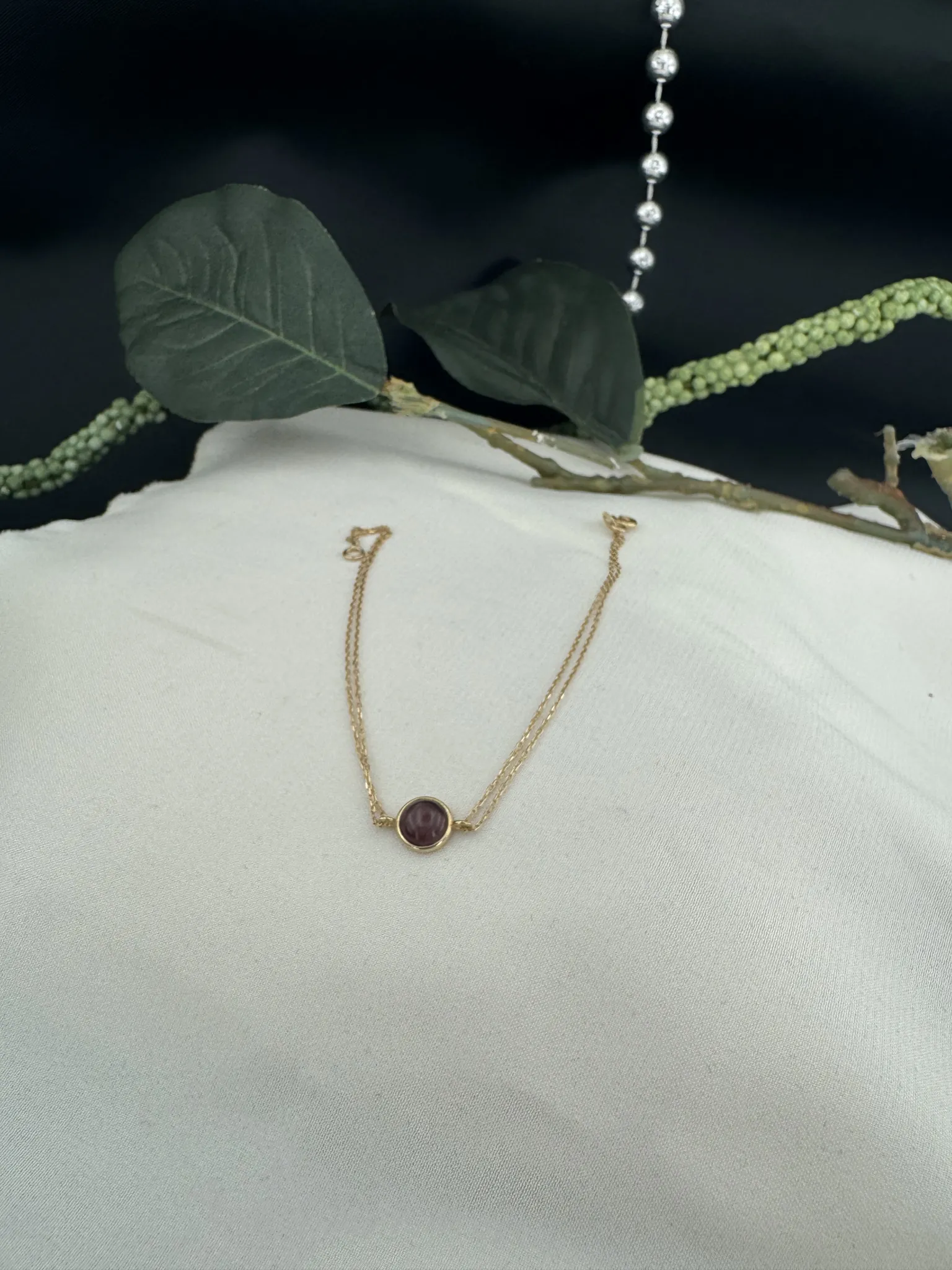 Doğal Taşlı Minimal Bileklik