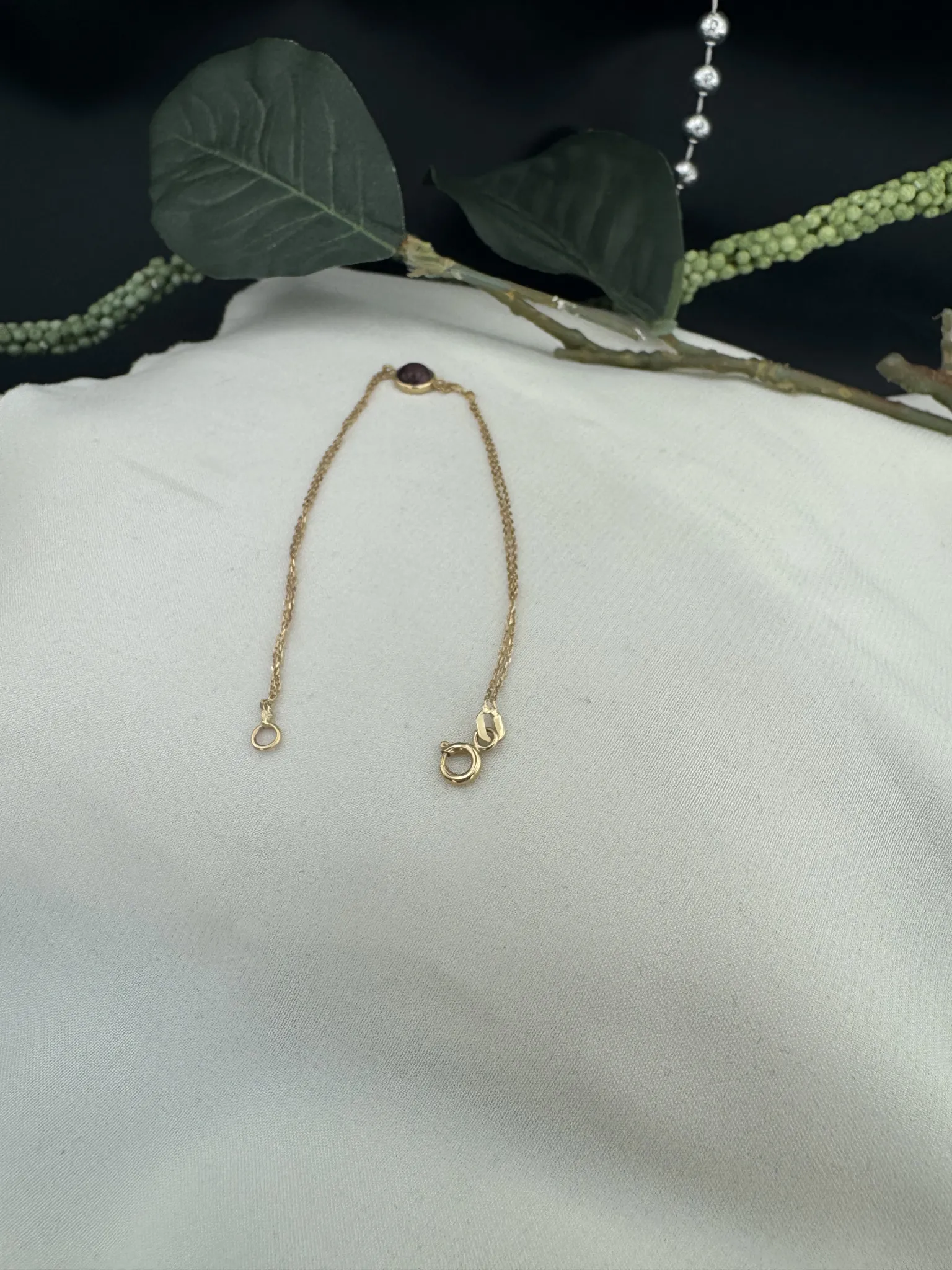 Doğal Taşlı Minimal Bileklik