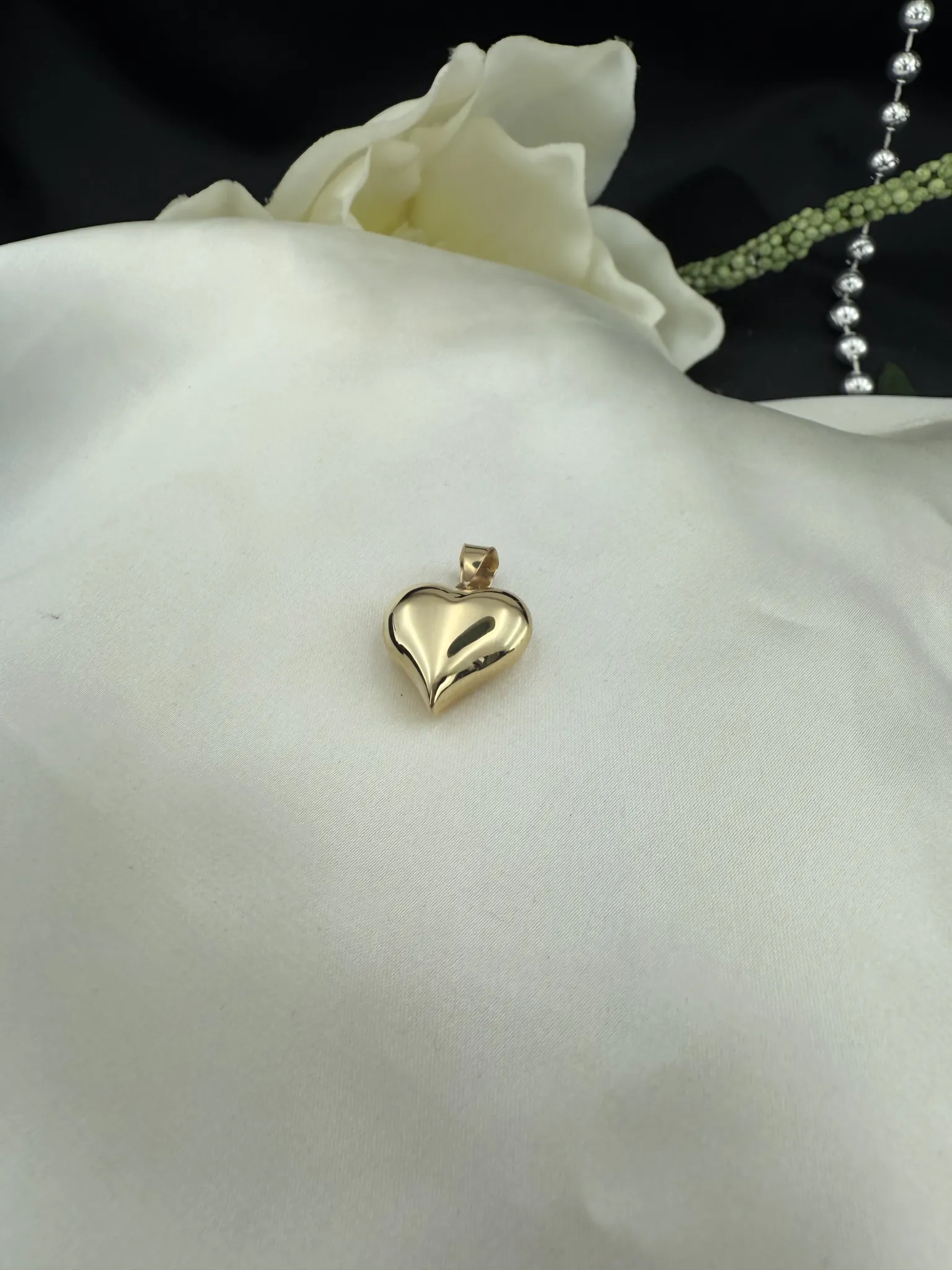 Taşsız Sade Kalp Kolye Ucu