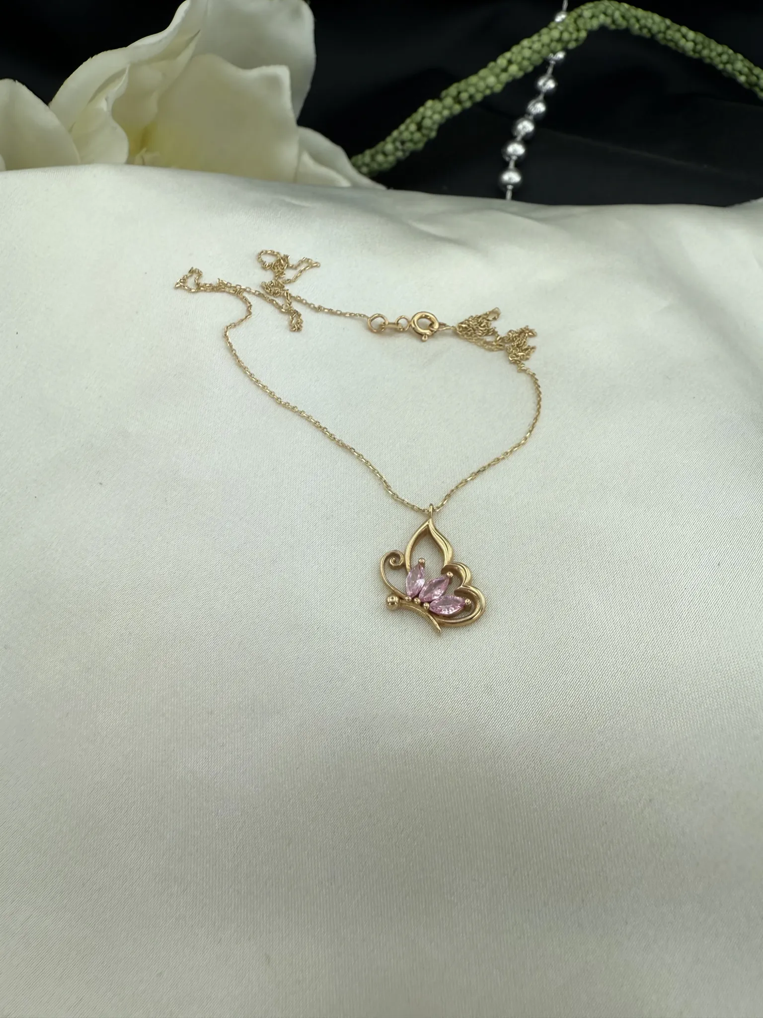 Pembe Taşlı Özel Tasarım İtalyan 