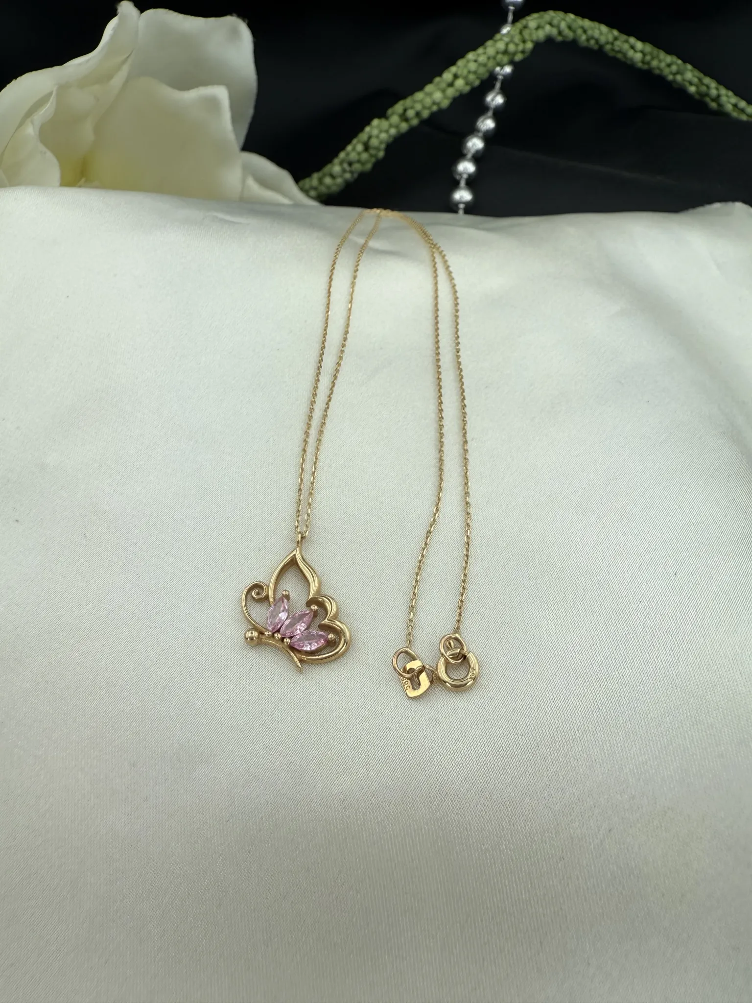 Pembe Taşlı Özel Tasarım İtalyan 