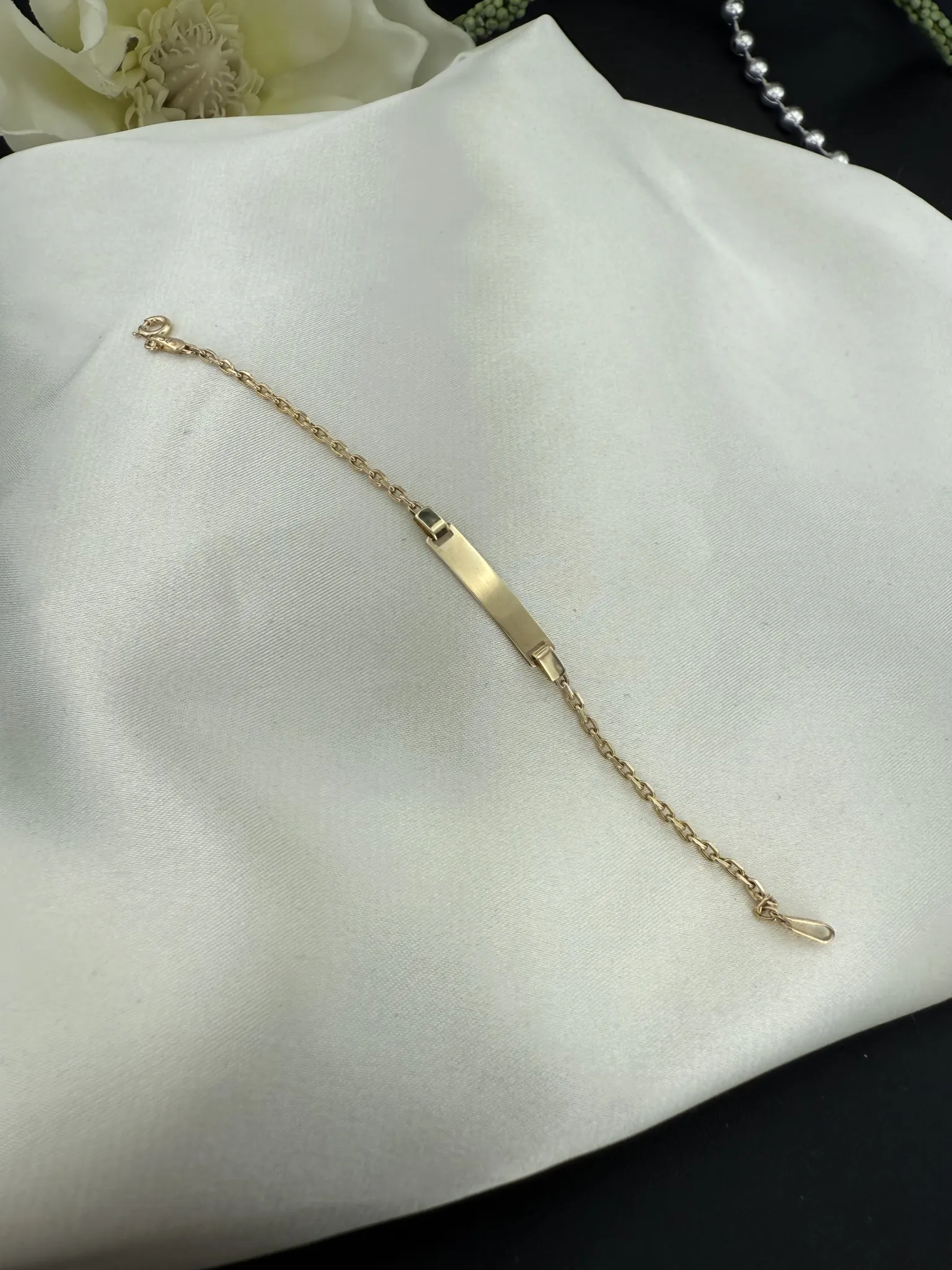 Unisex plakalı çocuk künyesi 