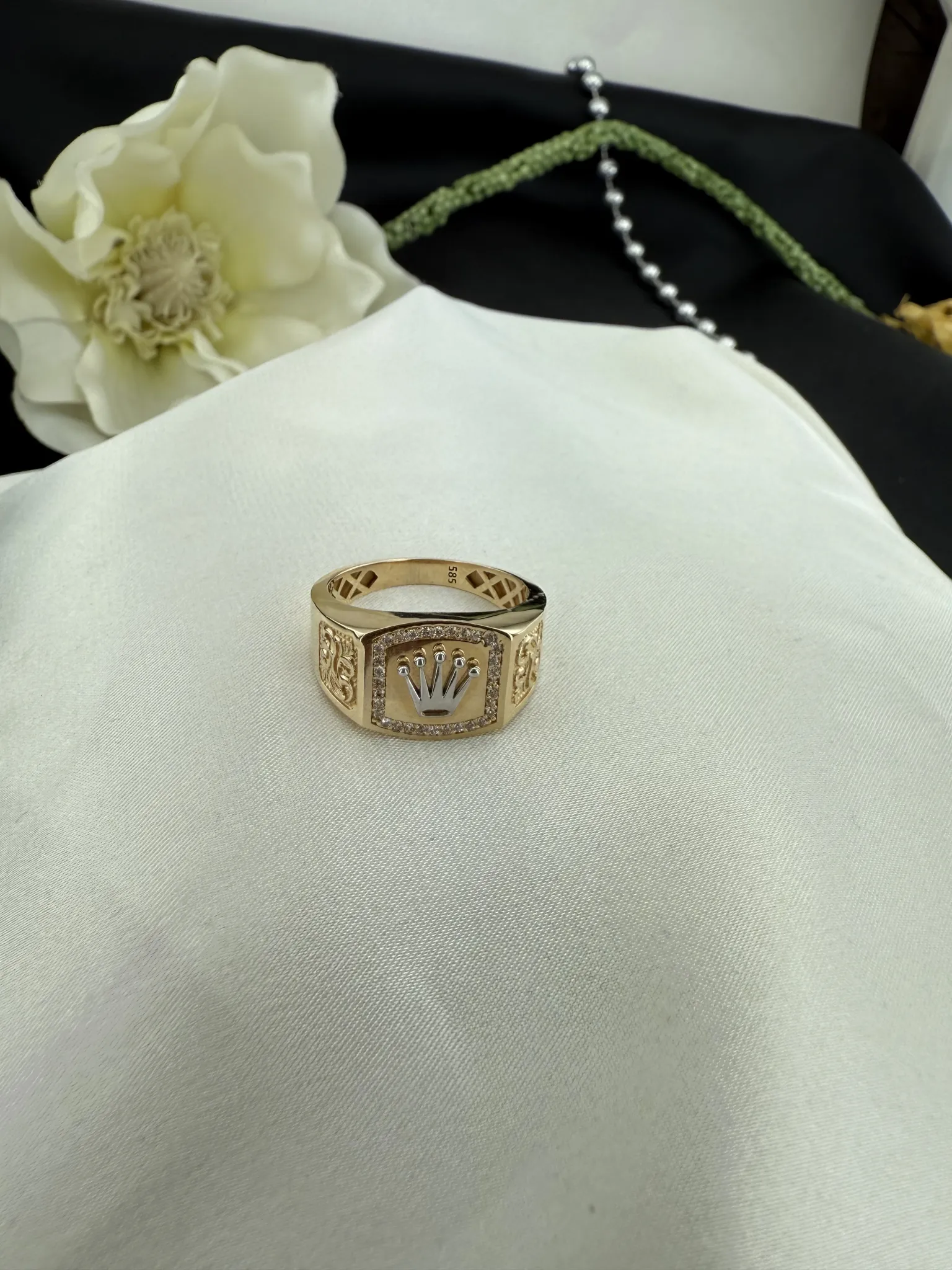 Taşlı Kral Erkek Yüzüğü