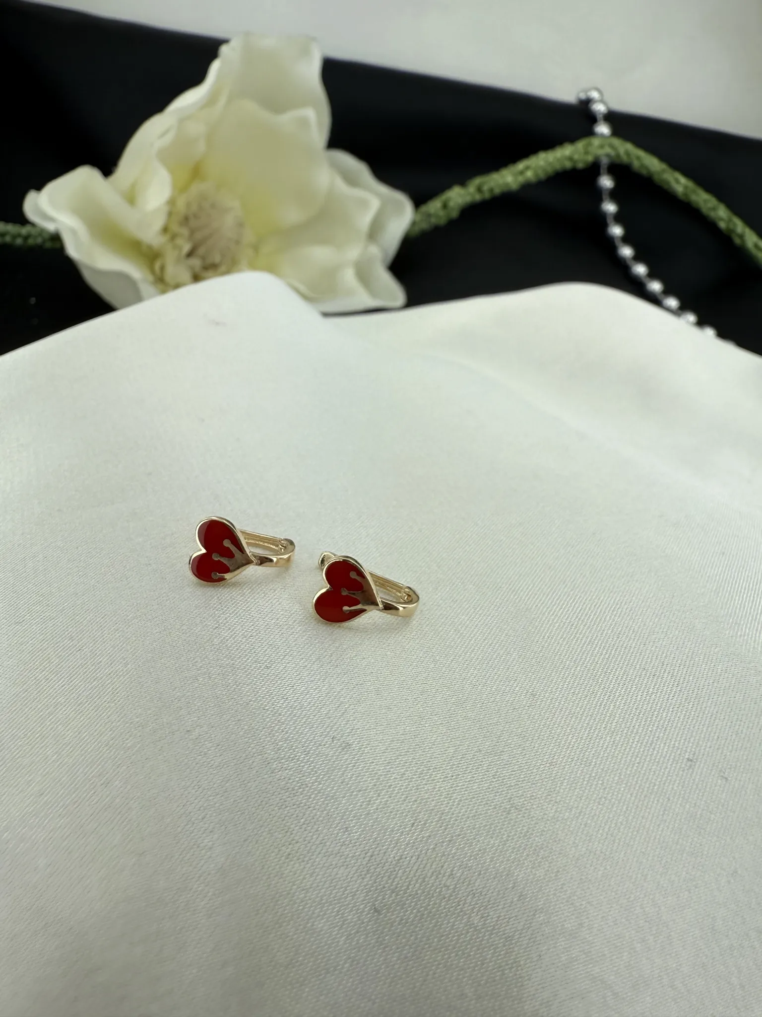 Taşsız Mineli Kalp Çocuk Küpesi 