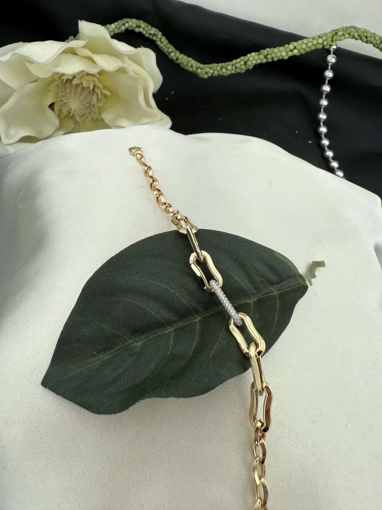 Taşlı İtalyan Bileklik