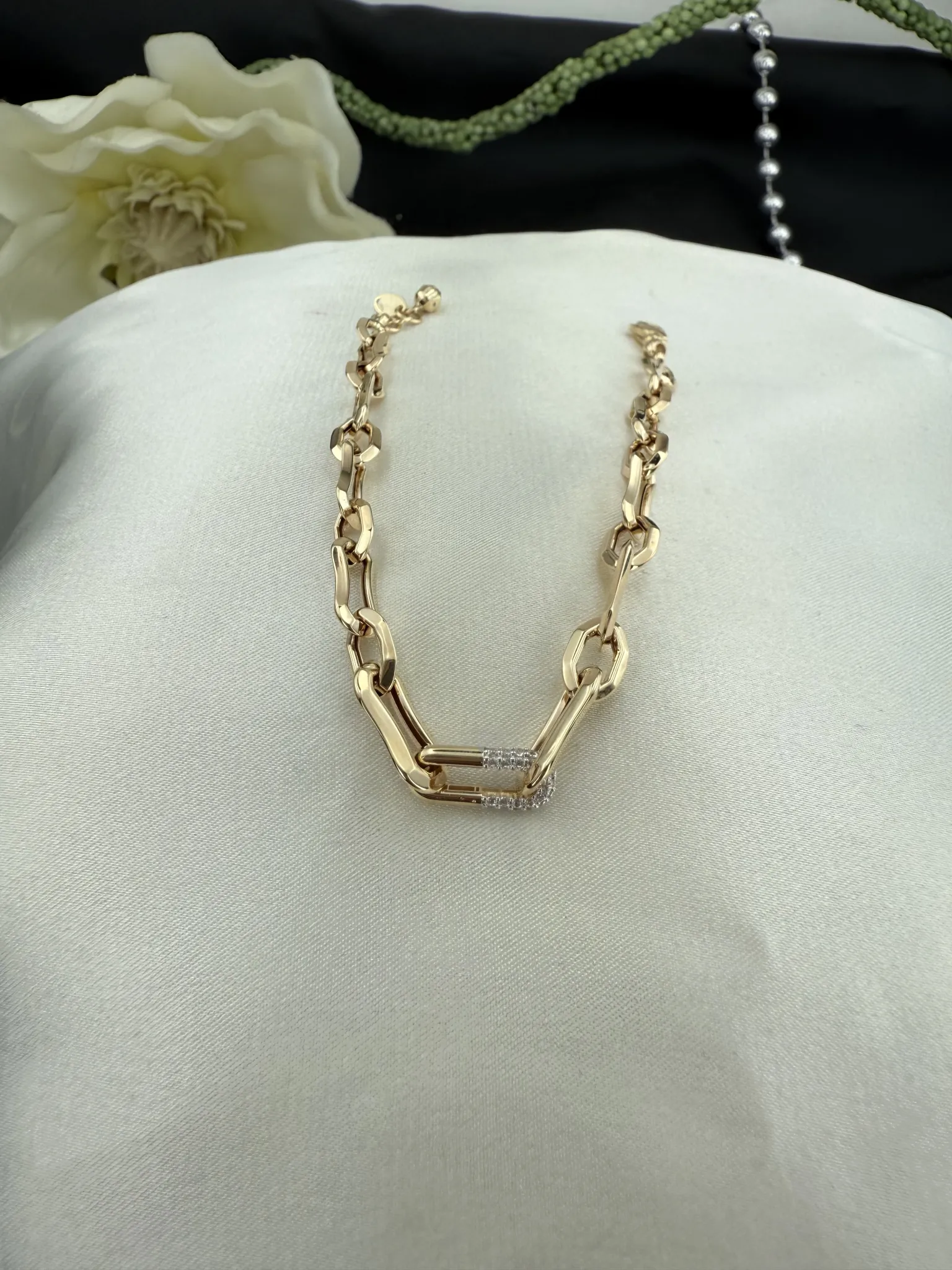 Taşlı İtalyan Bileklik