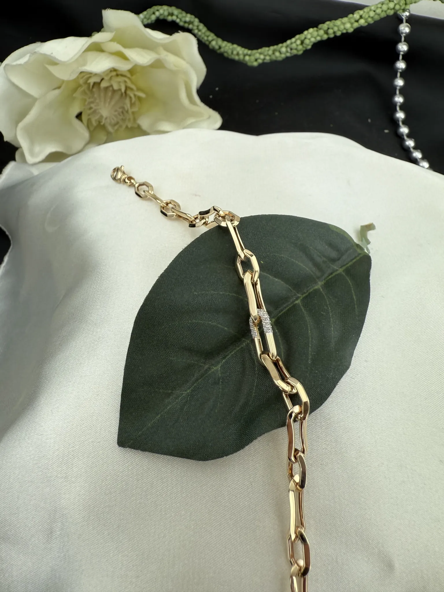 Taşlı İtalyan Bileklik