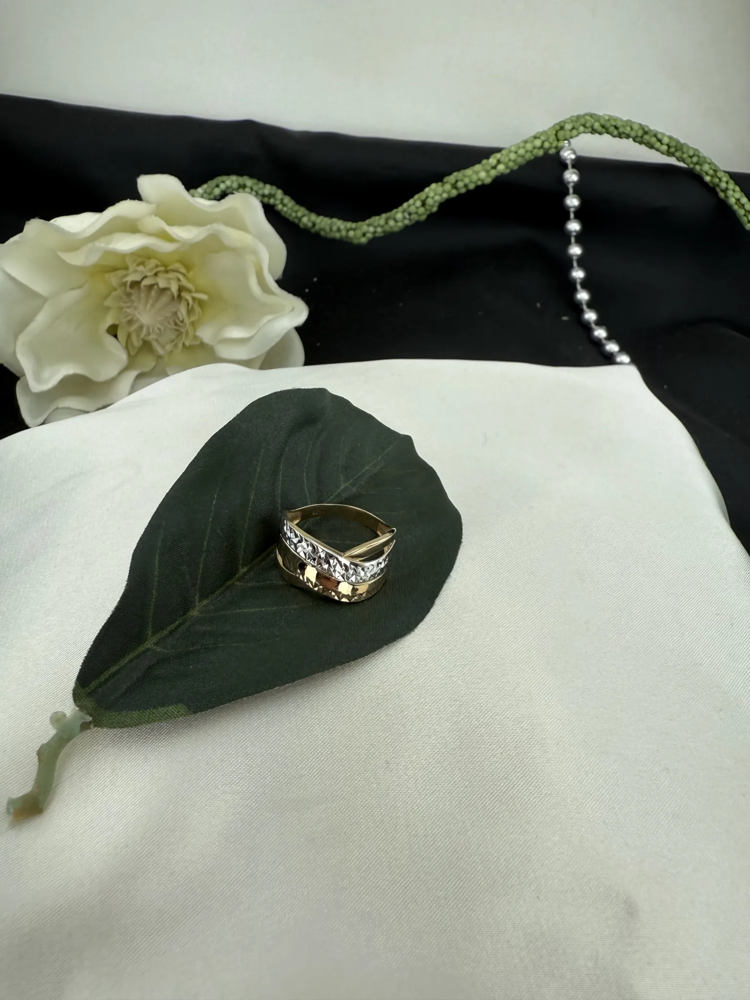 Taşsız İki Renk Kalemli Yüzük