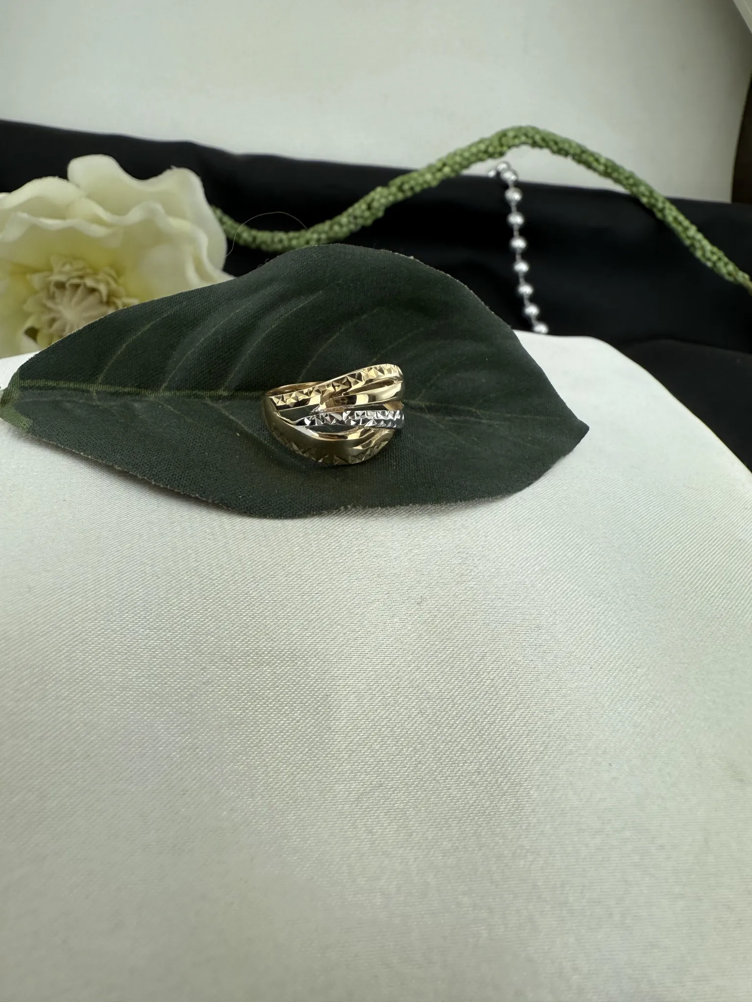 Taşsız İki Renk Kalemli Yüzük