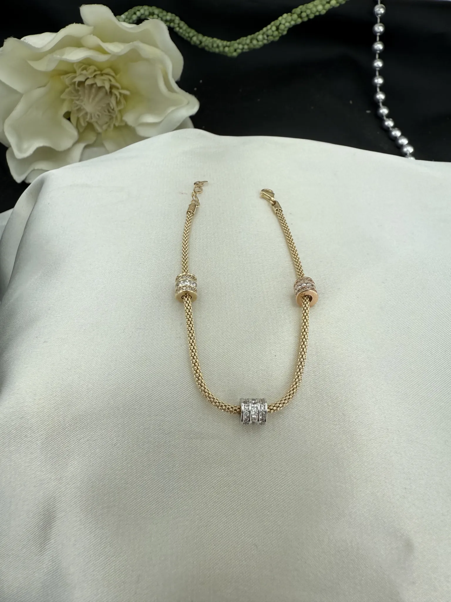 Özel Tasarım Üç Renk Silindir Bileklik