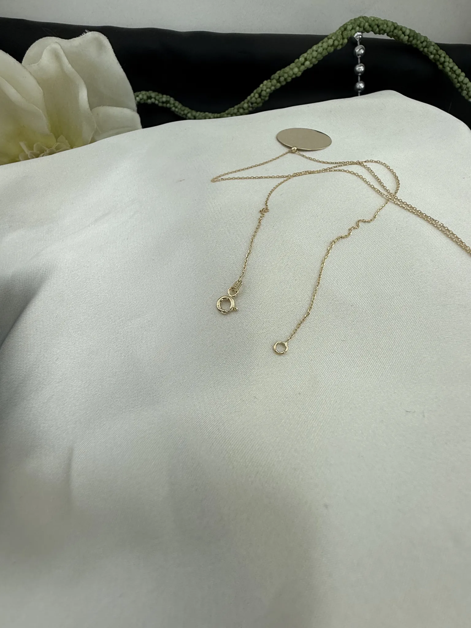 Taşsız Düz Plaka Kolye