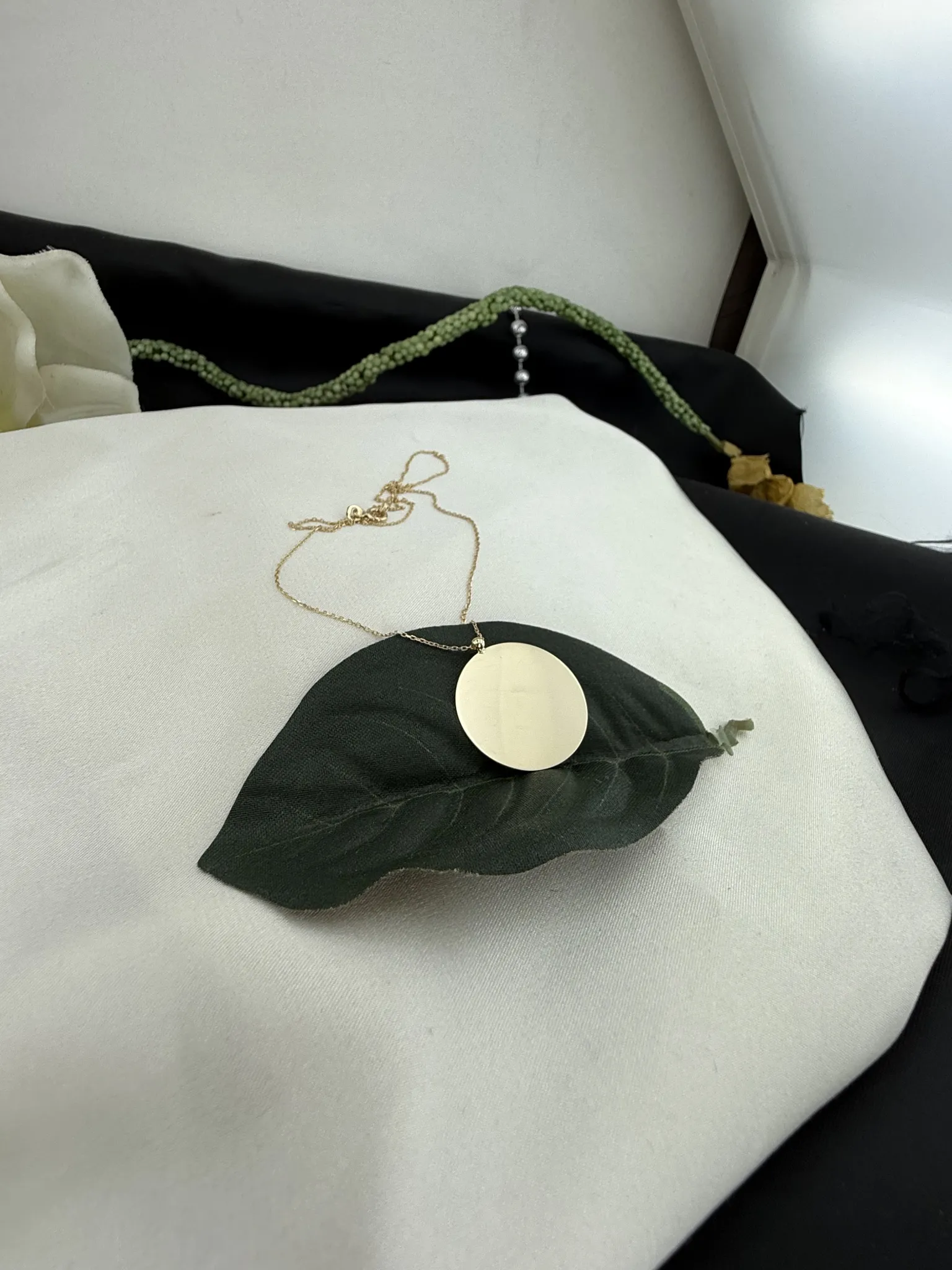 Taşsız Düz Plaka Kolye