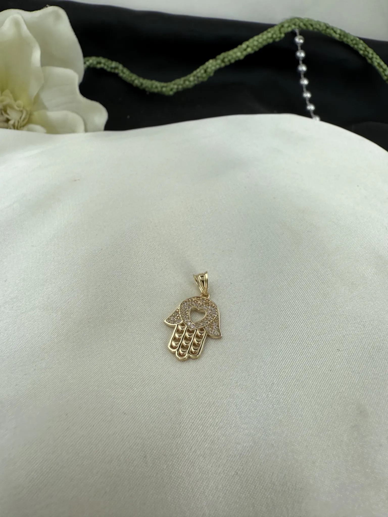 Özel Tasarım Taşlı Fatma’nın Eli Kolye Ucu