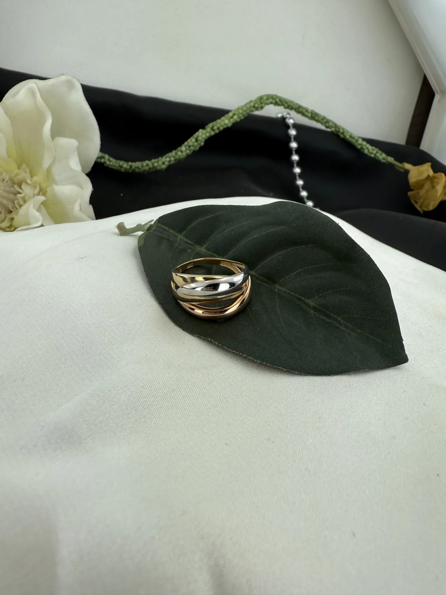 Taşsız Üç Renk Yüzük