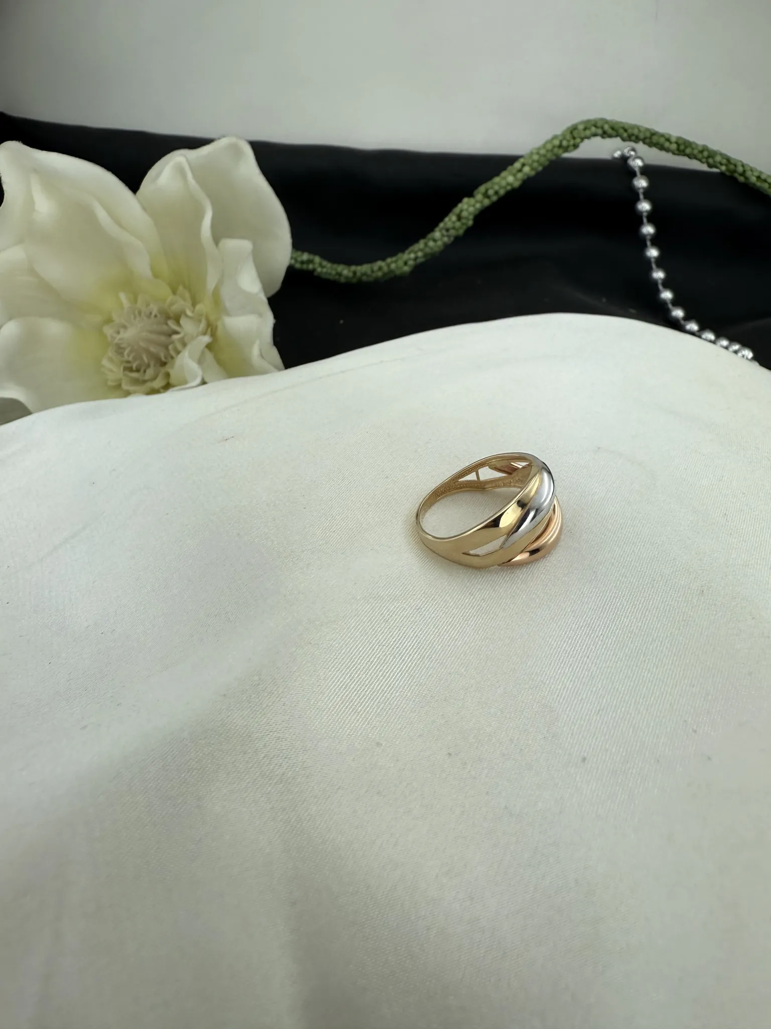 Taşsız Üç Renk Yüzük