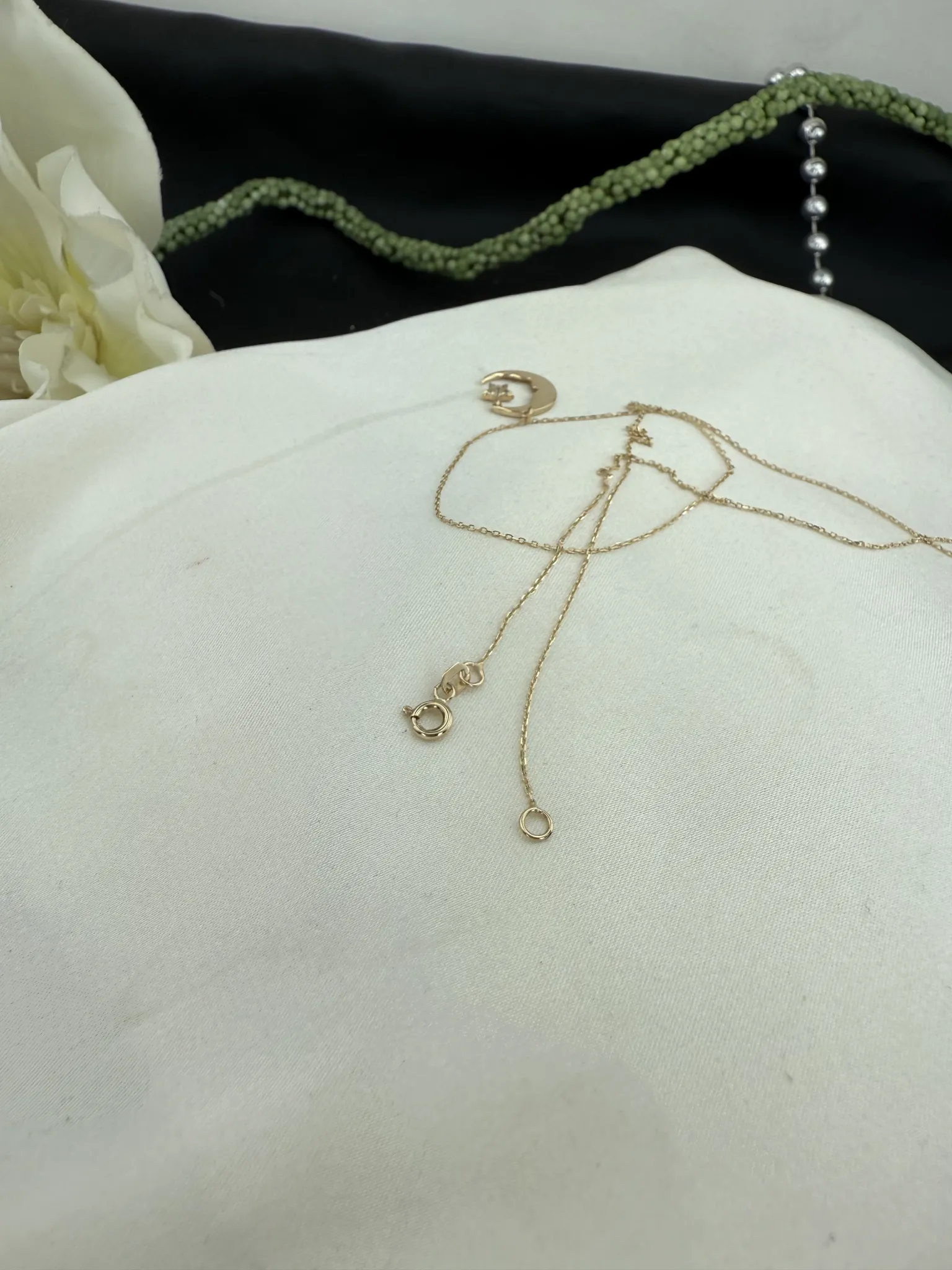 Taşlı Ay Yıldız ve Atatürk Kolye